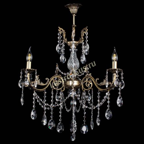 Люстра бронзовая Кассандра Алфея №3/1 звездочка в Химках Гусь Хрустальный