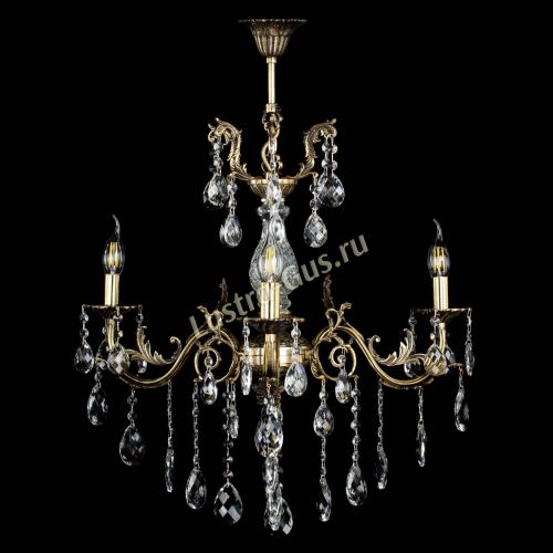 Люстра бронзовая Кассандра Алфея №3/2 баден в Химках Гусь Хрустальный