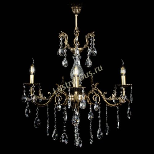 Люстра бронзовая Кассандра Алфея №3/2 баден в Химках Гусь Хрустальный