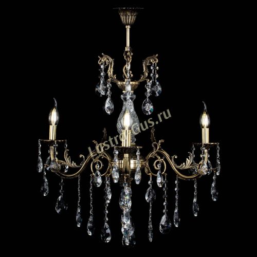 Люстра бронзовая Кассандра Алфея №3/2 звездочка в Химках Гусь Хрустальный
