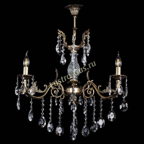 Люстра бронзовая Кассандра Алфея №3/2 звездочка в Химках Гусь Хрустальный