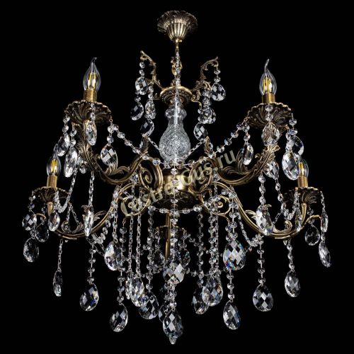 Люстра бронзовая Кассандра Алфея №5/1 баден в Химках Гусь Хрустальный