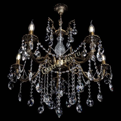 Люстра бронзовая Кассандра Алфея №5/1 баден в Химках Гусь Хрустальный