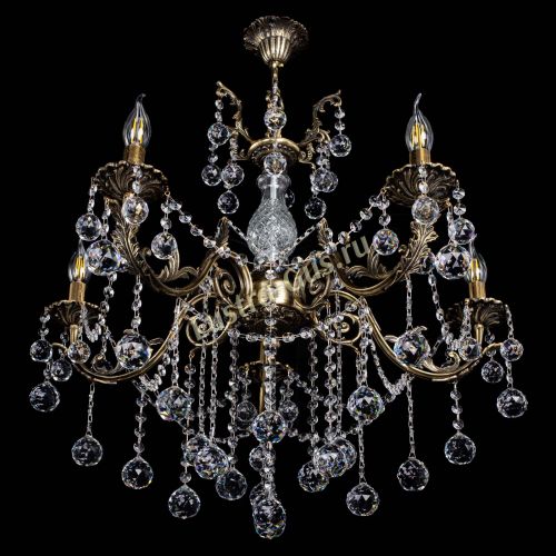 Люстра бронзовая Кассандра Алфея №5/1 шар в Химках Гусь Хрустальный