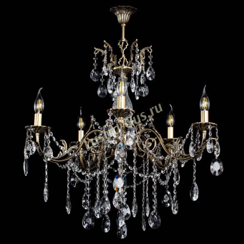 Люстра бронзовая Кассандра Алфея №5/1 звездочка в Химках Гусь Хрустальный