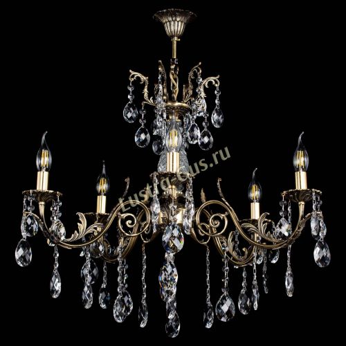 Люстра бронзовая Кассандра Алфея №5/2 баден в Химках Гусь Хрустальный