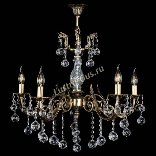 Люстра бронзовая Кассандра Алфея №5/2 шар в Химках Гусь Хрустальный
