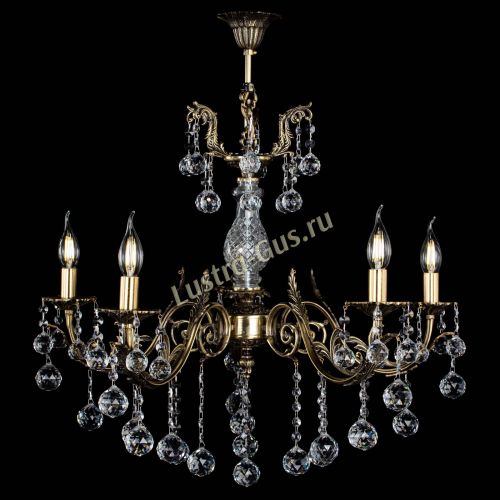 Люстра бронзовая Кассандра Алфея №5/2 шар в Химках Гусь Хрустальный