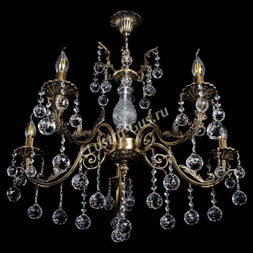 Люстра бронзовая Кассандра Алфея №5/2 шар в Химках Гусь Хрустальный