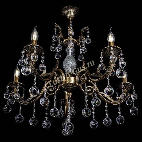Люстра бронзовая Кассандра Алфея №5/2 шар в Химках Гусь Хрустальный