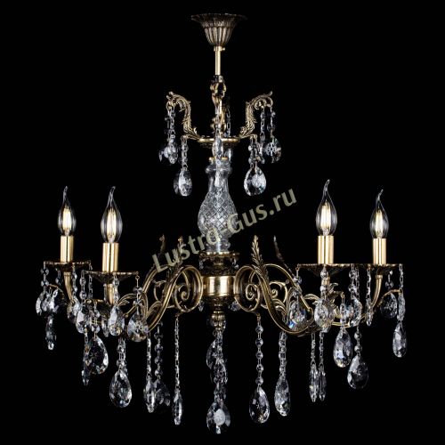 Люстра бронзовая Кассандра Алфея №5/2 звездочка в Химках Гусь Хрустальный