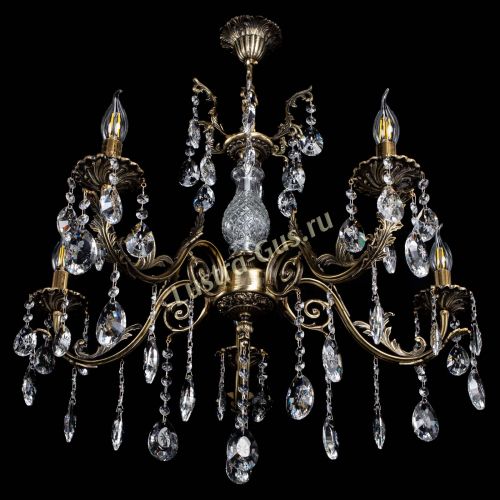 Люстра бронзовая Кассандра Алфея №5/2 звездочка в Химках Гусь Хрустальный