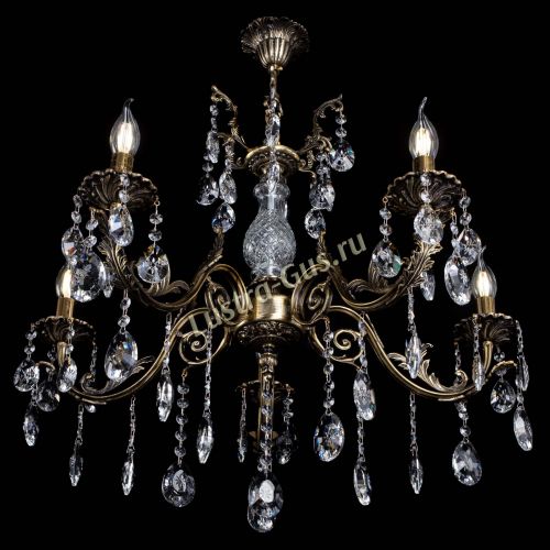 Люстра бронзовая Кассандра Алфея №5/2 звездочка в Химках Гусь Хрустальный