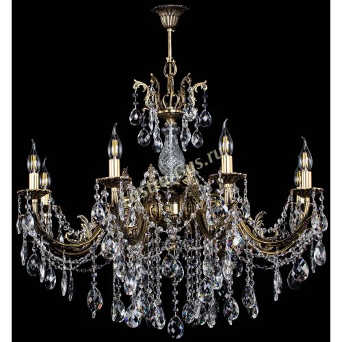 Люстра бронзовая Кассандра Алфея №8/1 баден в Химках Гусь Хрустальный