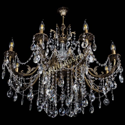 Люстра бронзовая Кассандра Алфея №8/1 баден в Химках Гусь Хрустальный