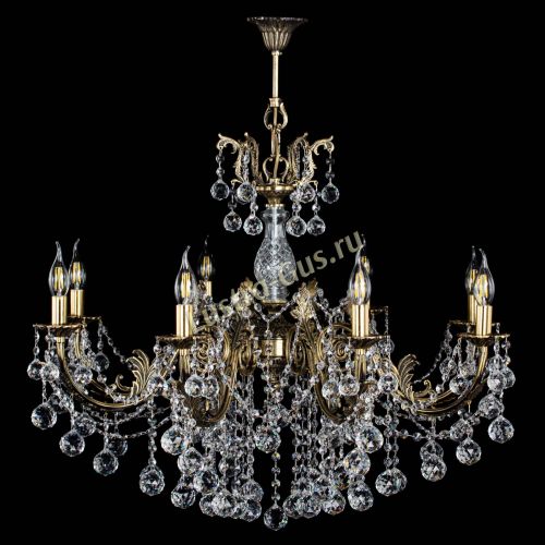 Люстра бронзовая Кассандра Алфея №8/1 шар в Химках Гусь Хрустальный