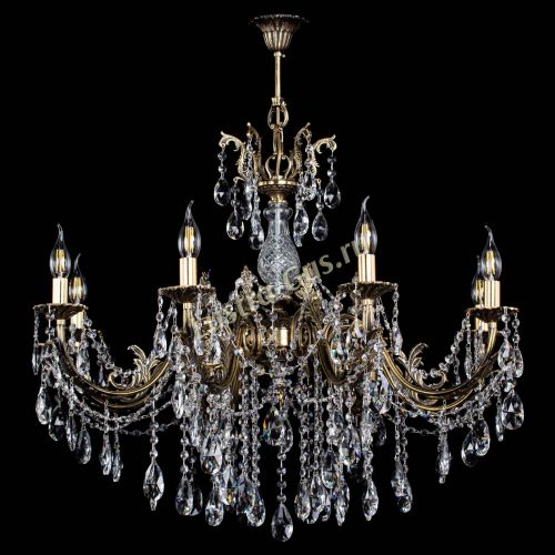 Люстра бронзовая Кассандра Алфея №8/1 журавлик в Химках Гусь Хрустальный