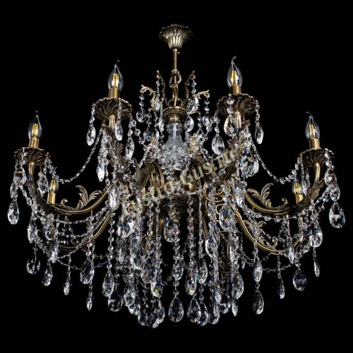 Люстра бронзовая Кассандра Алфея №8/1 журавлик в Химках Гусь Хрустальный