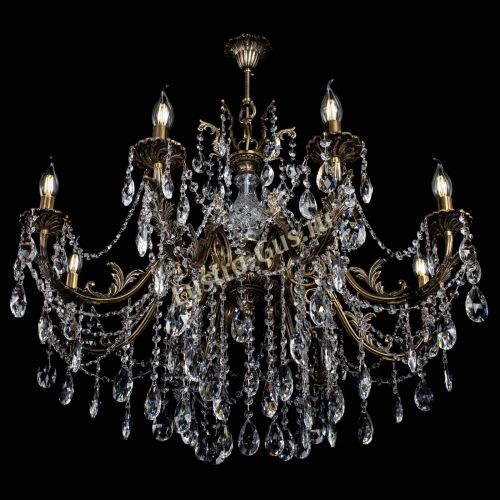 Люстра бронзовая Кассандра Алфея №8/1 журавлик в Химках Гусь Хрустальный