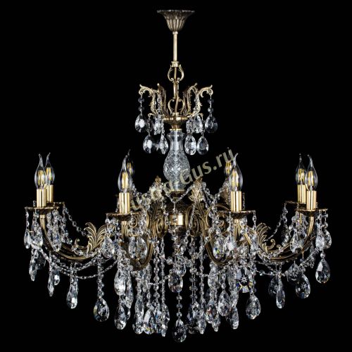 Люстра бронзовая Кассандра Алфея №8/1 звездочка в Химках Гусь Хрустальный