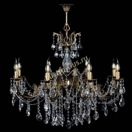 Люстра бронзовая Кассандра Алфея №8/1 звездочка в Химках Гусь Хрустальный