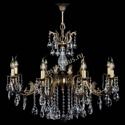 Люстра бронзовая Кассандра Алфея №8/2 баден в Химках Гусь Хрустальный