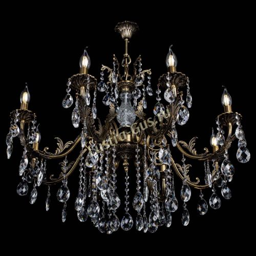 Люстра бронзовая Кассандра Алфея №8/2 баден в Химках Гусь Хрустальный