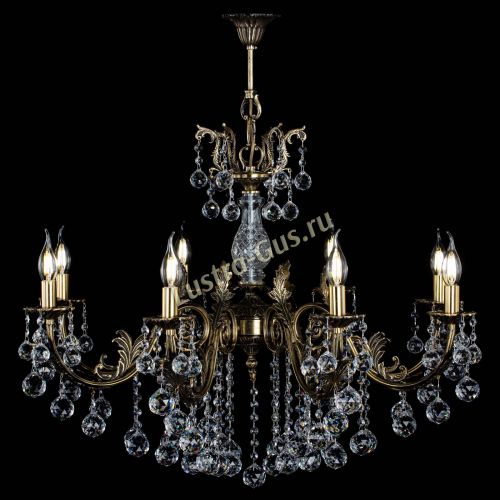 Люстра бронзовая Кассандра Алфея №8/2 шар в Химках Гусь Хрустальный