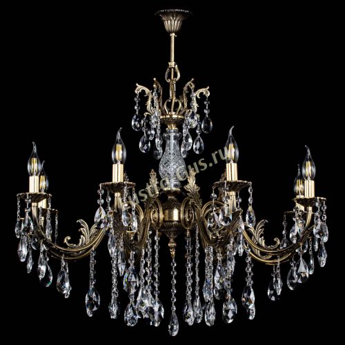 Люстра бронзовая Кассандра Алфея №8/2 журавлик в Химках Гусь Хрустальный