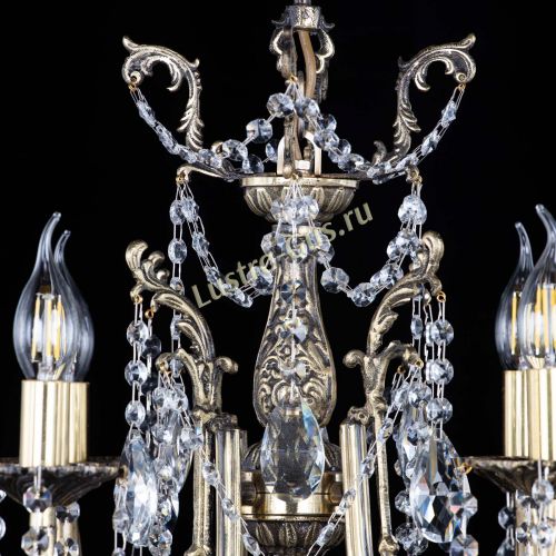 Люстра бронзовая Матильда №4 Шар в Химках Гусь Хрустальный