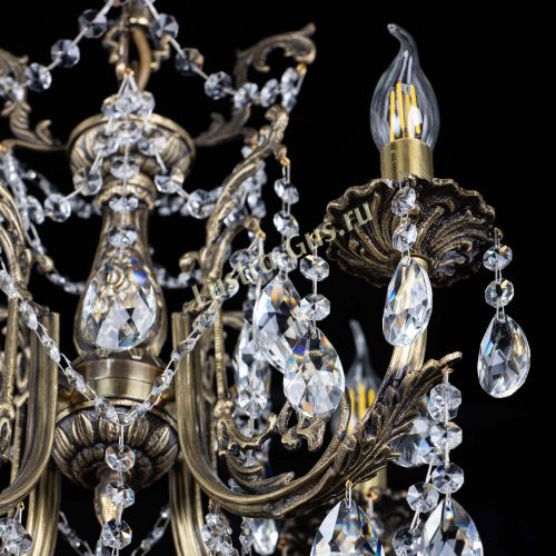 Люстра бронзовая Матильда №4 Шар в Химках Гусь Хрустальный