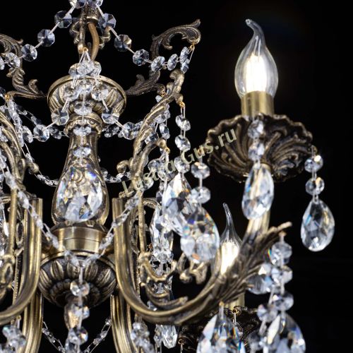 Люстра бронзовая Матильда №4 Шар в Химках Гусь Хрустальный