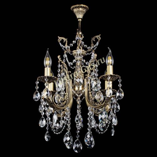 Люстра бронзовая Матильда №4 Баден в Химках Гусь Хрустальный