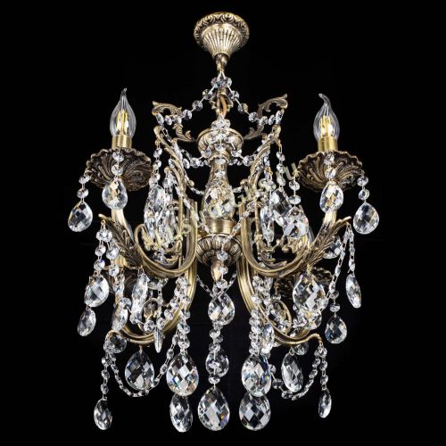 Люстра бронзовая Матильда №4 Баден в Химках Гусь Хрустальный