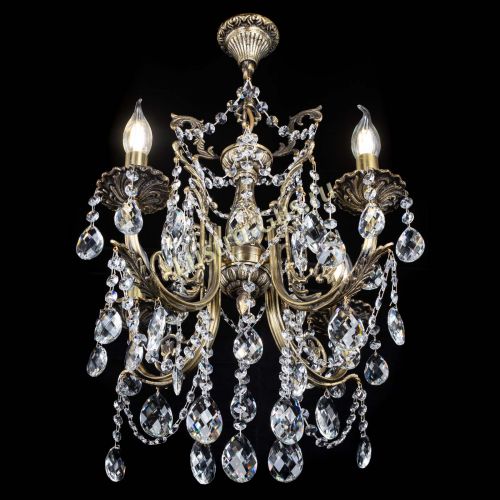 Люстра бронзовая Матильда №4 Баден в Химках Гусь Хрустальный