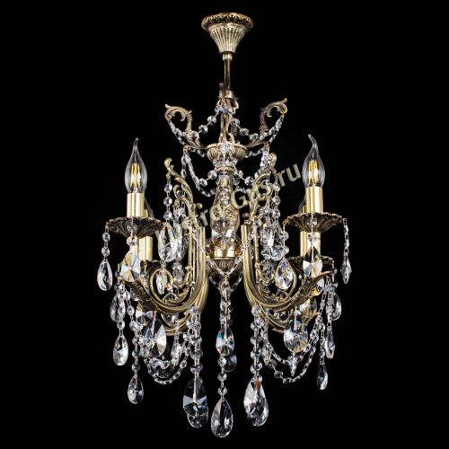 Люстра бронзовая Матильда №4 Лучик в Химках Гусь Хрустальный