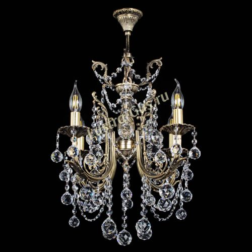 Люстра бронзовая Матильда №4 Шар в Химках Гусь Хрустальный