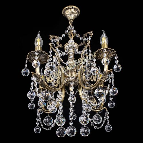 Люстра бронзовая Матильда №4 Шар в Химках Гусь Хрустальный