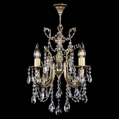 Люстра бронзовая Матильда №4 Журавлик в Химках Гусь Хрустальный