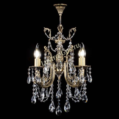 Люстра бронзовая Матильда №4 Журавлик в Химках Гусь Хрустальный