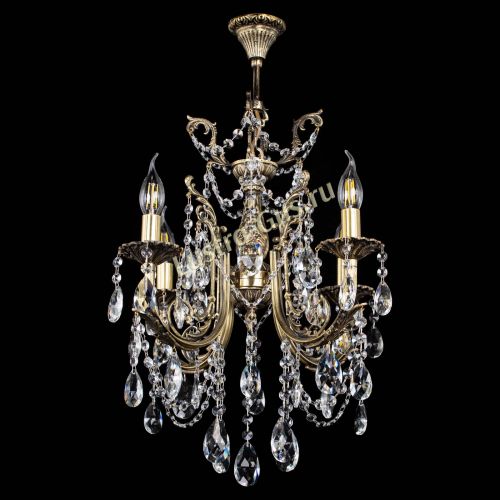 Люстра бронзовая Матильда №4 Журавлик в Химках Гусь Хрустальный