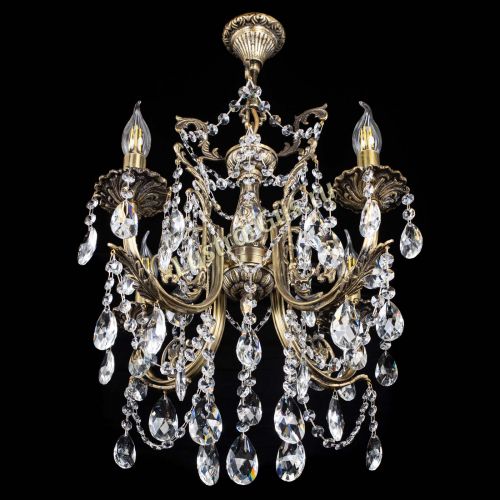 Люстра бронзовая Матильда №4 Журавлик в Химках Гусь Хрустальный