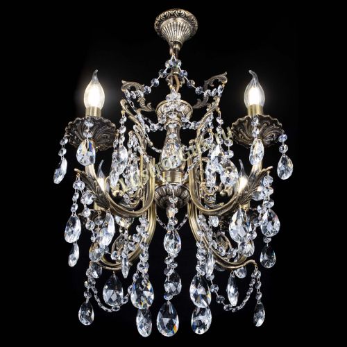 Люстра бронзовая Матильда №4 Журавлик в Химках Гусь Хрустальный