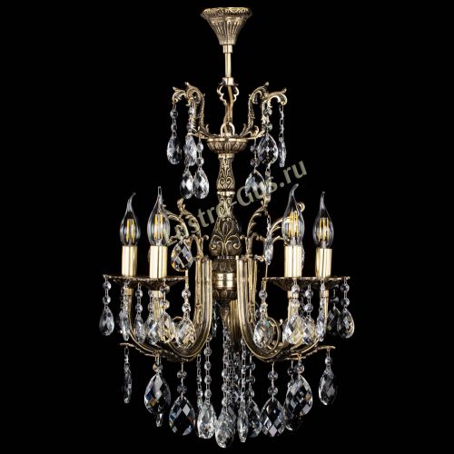 Люстра бронзовая Матильда №5/2 Баден в Химках Гусь Хрустальный