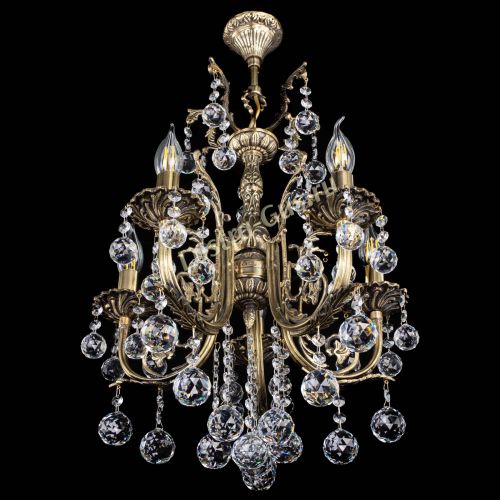 Люстра бронзовая Матильда №5/2 Шар в Химках Гусь Хрустальный