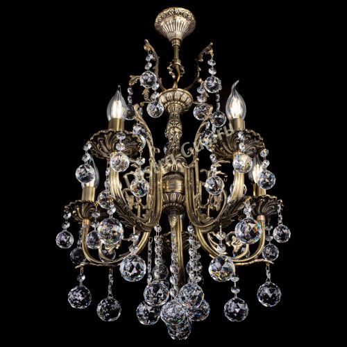 Люстра бронзовая Матильда №5/2 Шар в Химках Гусь Хрустальный