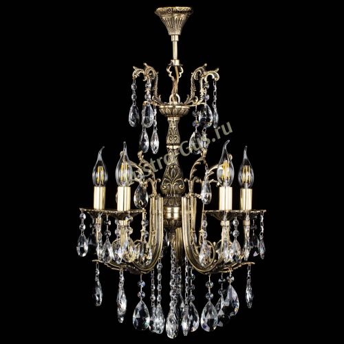 Люстра бронзовая Матильда №5/2 Журавлик в Химках Гусь Хрустальный