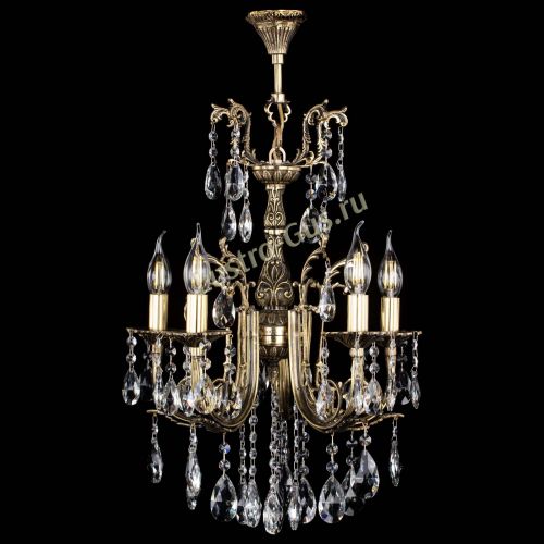 Люстра бронзовая Матильда №5/2 Журавлик в Химках Гусь Хрустальный