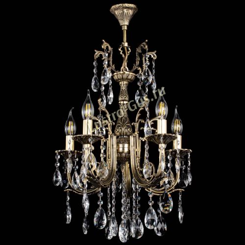 Люстра бронзовая Матильда №5/2 Журавлик в Химках Гусь Хрустальный