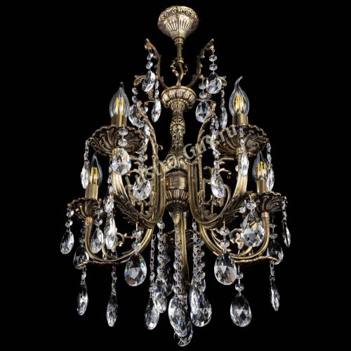 Люстра бронзовая Матильда №5/2 Журавлик в Химках Гусь Хрустальный